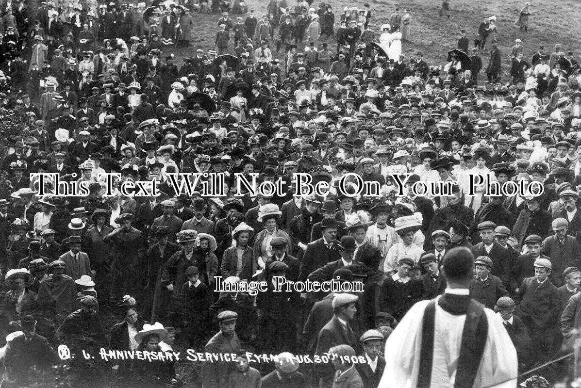 DR 2142 - Eyam Plague Anniversary Service, Derbyshire 1908