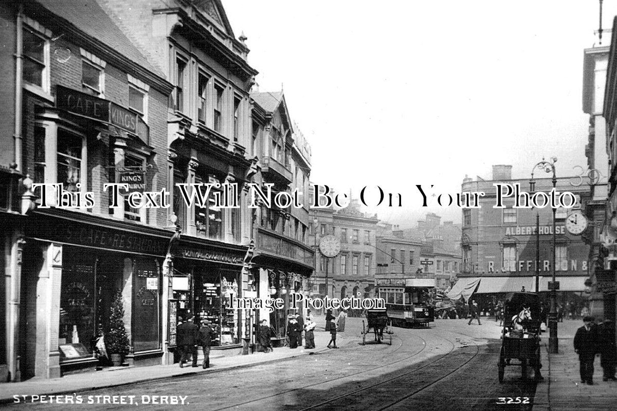 DR 2169 - St Peters Street, Derby, Derbyshire c1909