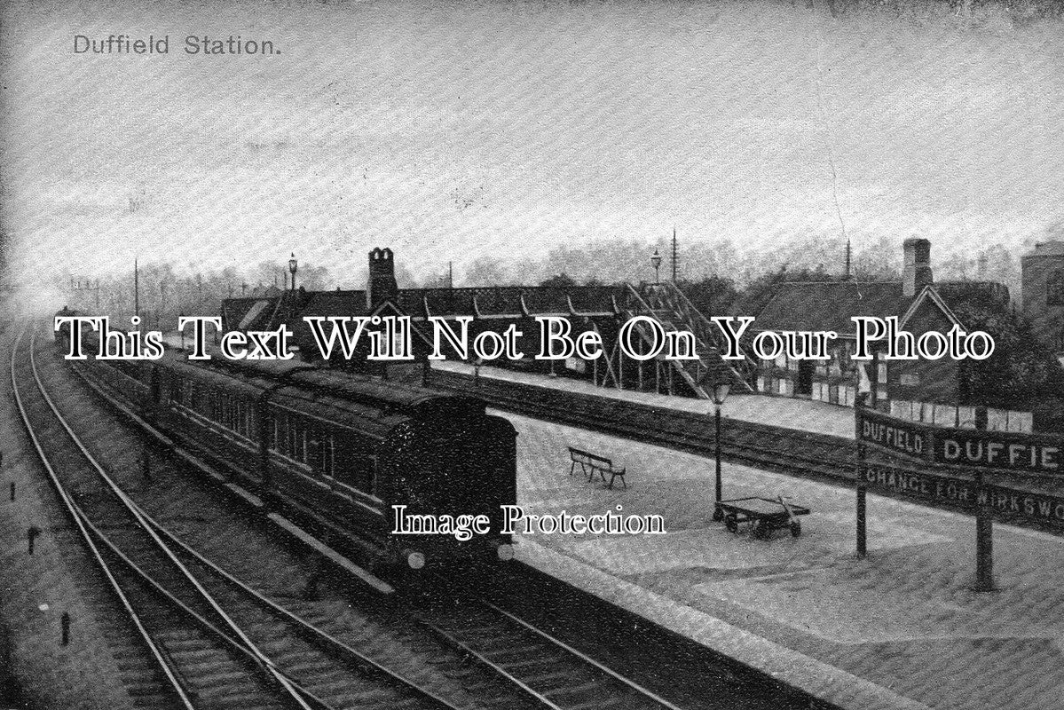 DR 218 - Duffield Railway Station, Derby, Derbyshire c1906