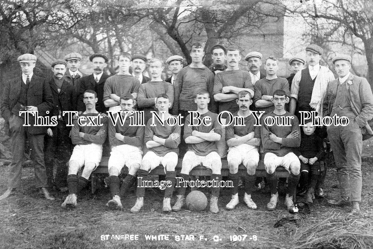 DR 2303 - Stanfree White Star Football Club, Derbyshire 1907-08