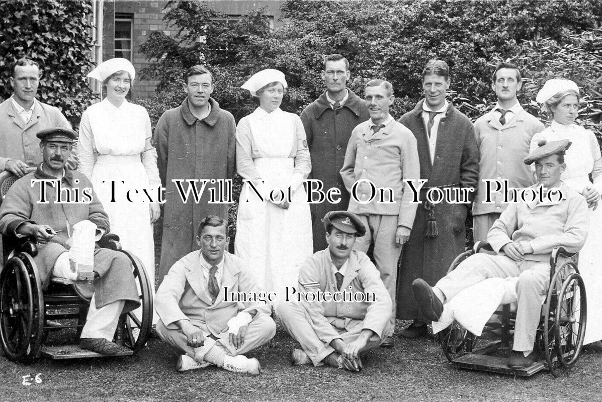 DR 2370 - Wounded Soldiers & Staff, Derby, Derbyshire