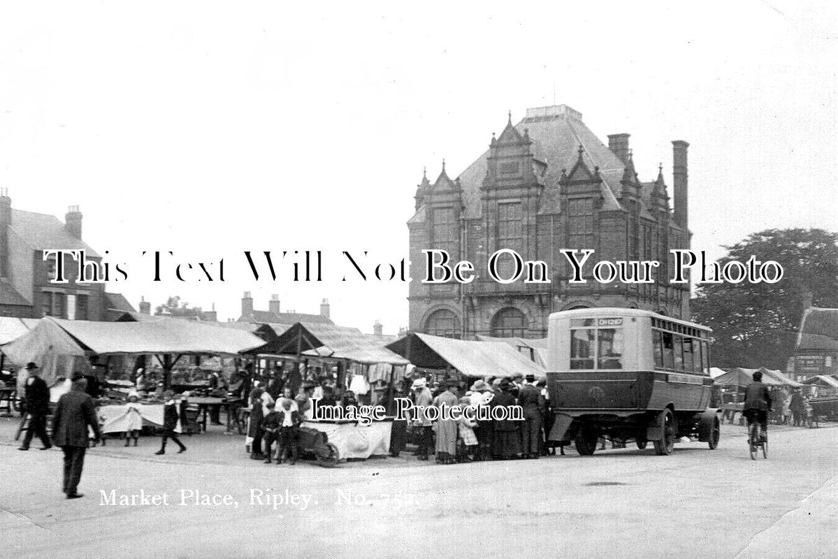 DR 2392 - Market Place, Ripley, Derbyshire c1921