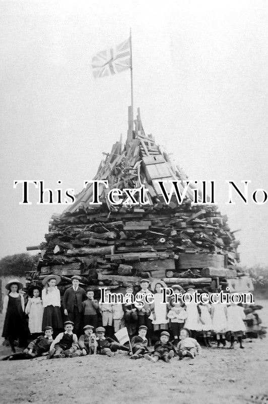DR 241 - Coronation Bonfire, Spital, Chesterfield, Derbyshire 1911
