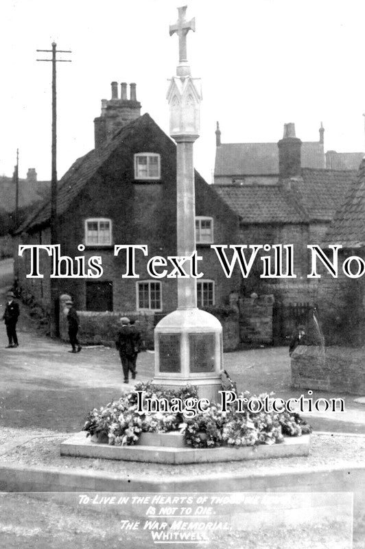 DR 2502 - Whitwell War Memorial, Derbyshire