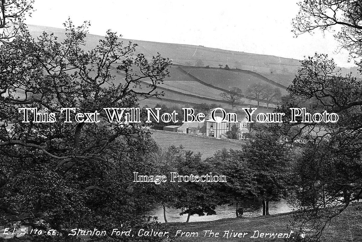DR 2559 - Stanton Ford, Calver From River Derwent, Derbyshire