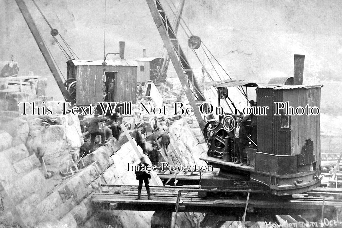 DR 2676 - Howden Dam Construction, Derbyshire 1908