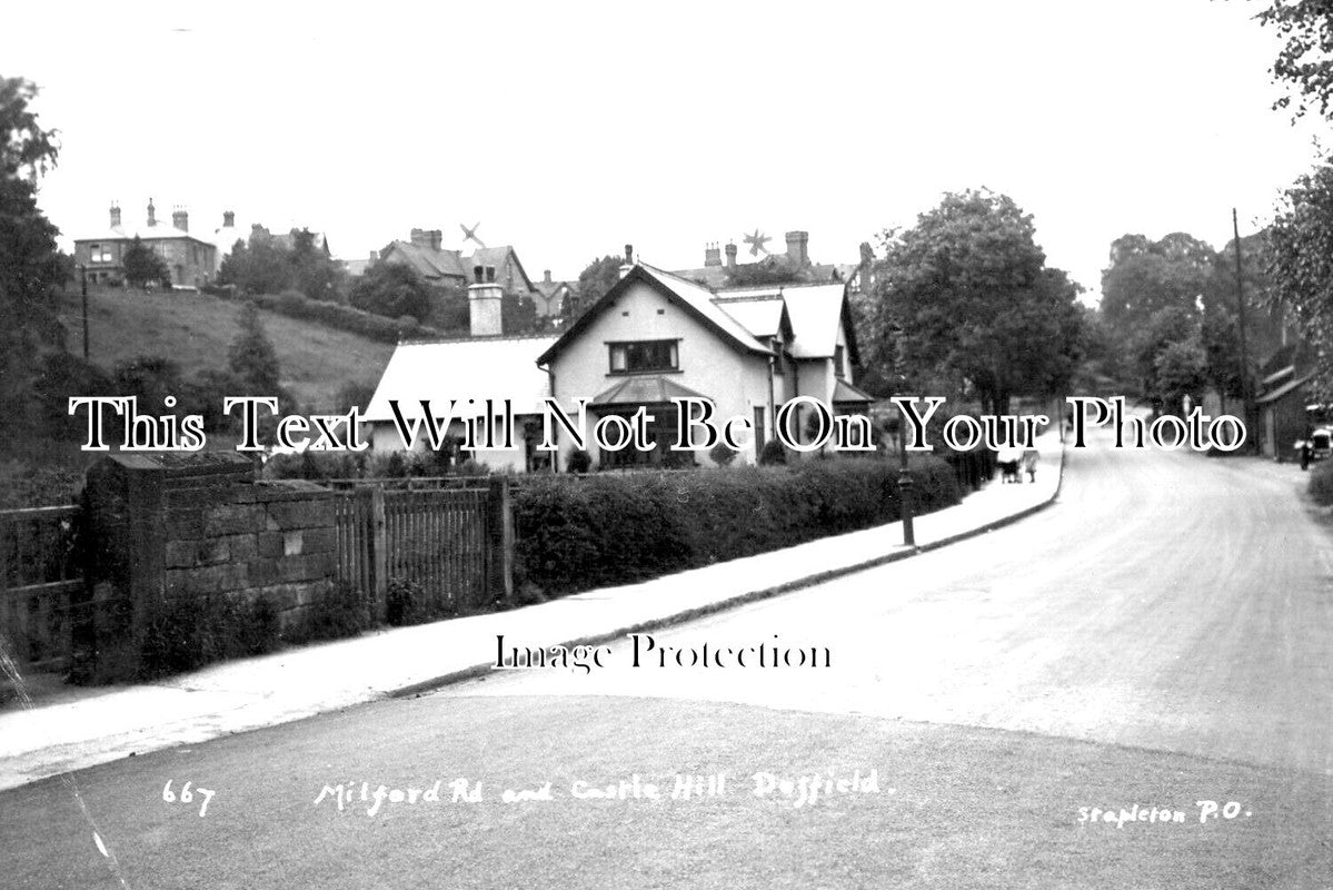 DR 2742 - Milford Road & Castle Hill, Duffield, Derbyshire