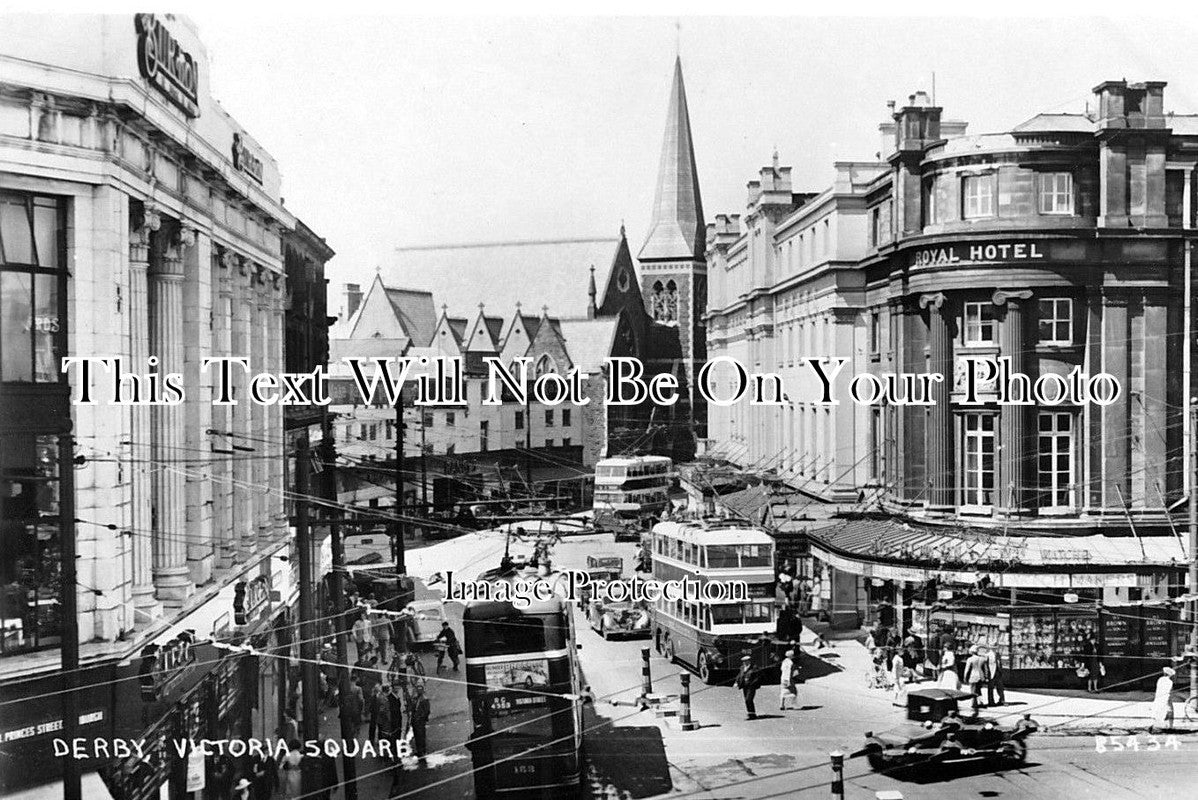 DR 277 - Victoria Square, Derby, Derbyshire c1940