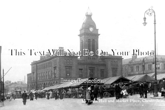 DR 2791 - Town Hall & Market Place, Chesterfield, Derbyshire