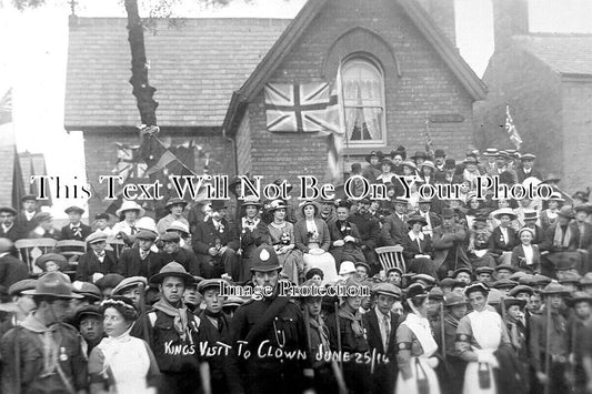 DR 2797 - Kings Visit To Clowne, Derbyshire 1914