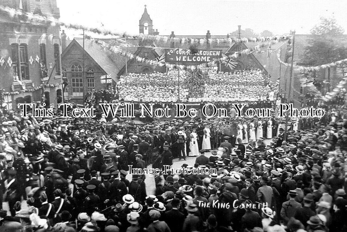 DR 2798 - The Kings Visit To Clowne, Derbyshire 1914