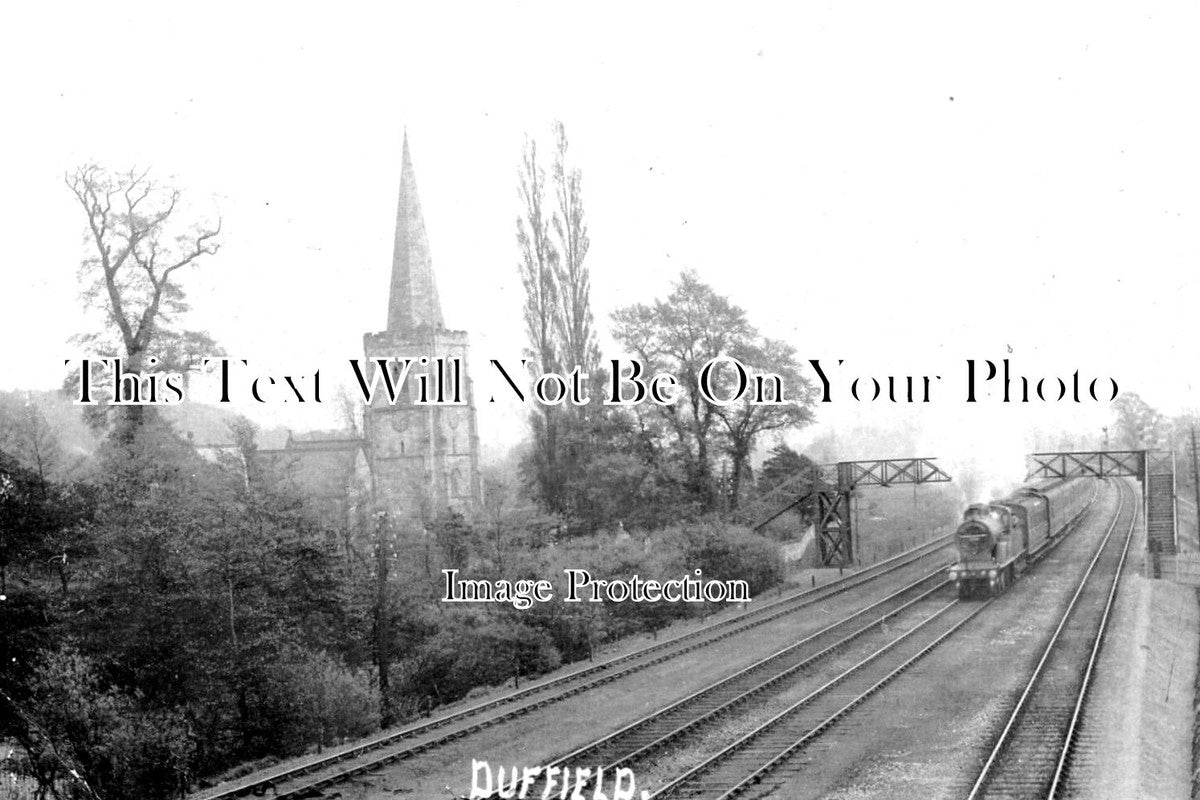 DR 2932 - Duffield Railway Bridge & Church, Derbyshire