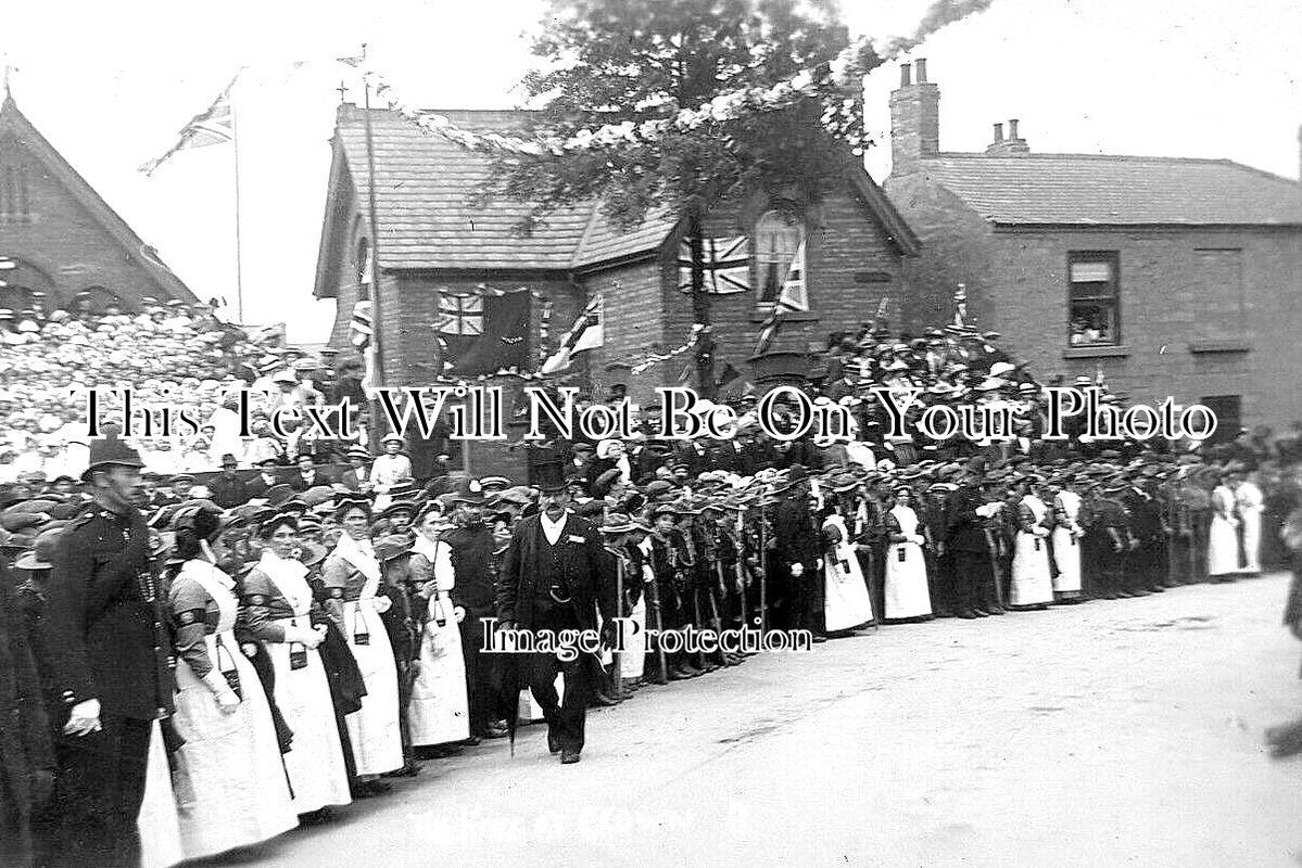 DR 2947 - The King At Clowne, Royal Visit, Derbyshire 1914