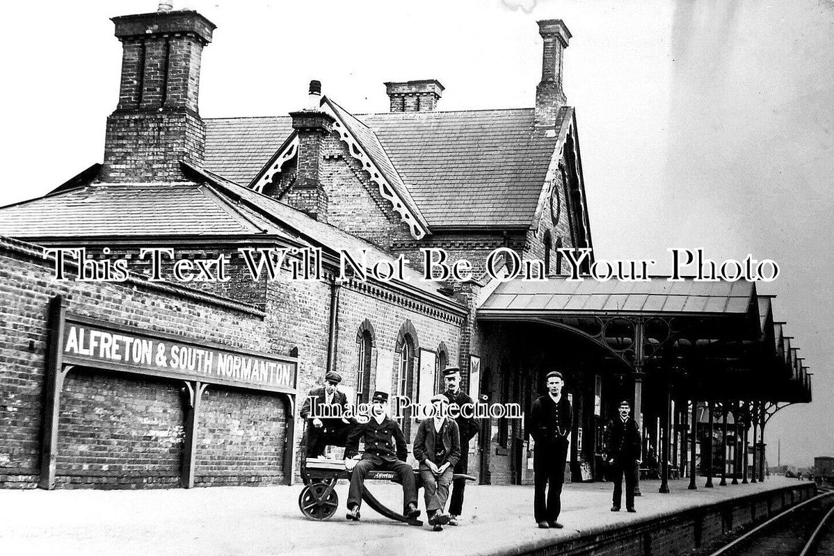 DR 2976 - Alfreton & South Normanton Railway Station, Derbyshire c1905