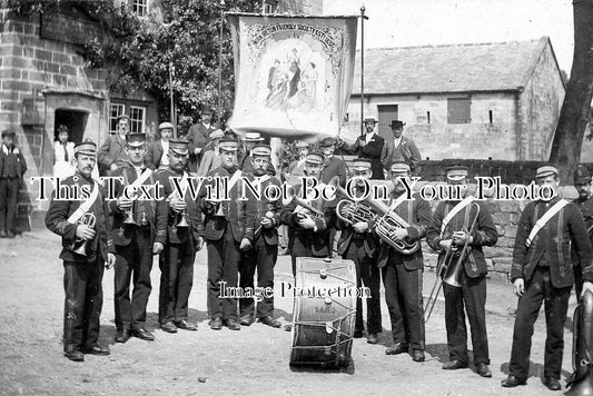 DR 3040 - Kirk Ireton Friendly Society Band, Barley Mow, Derbyshire 1905