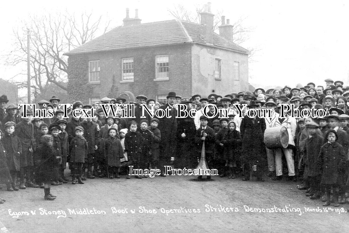 DR 3081 - Eyam & Stoney Middleton Strikers, Derbyshire 1918