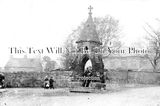 DR 3082 - Peel Monument & Manor House, Dronfield, Derbyshire c1906