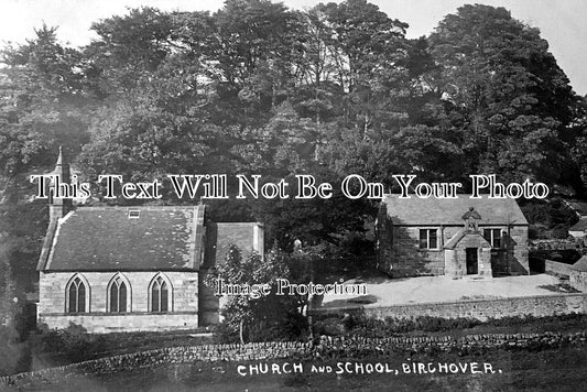 DR 3126 - Church & School, Birchover, Derbyshire