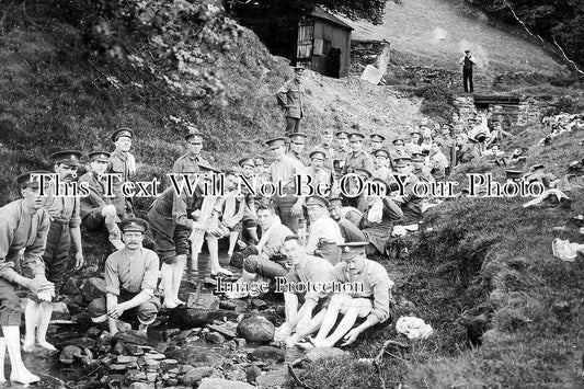 DR 3133 - Sherwood Foresters Foot Scrubbing, Buxton, Derbyshire 1915