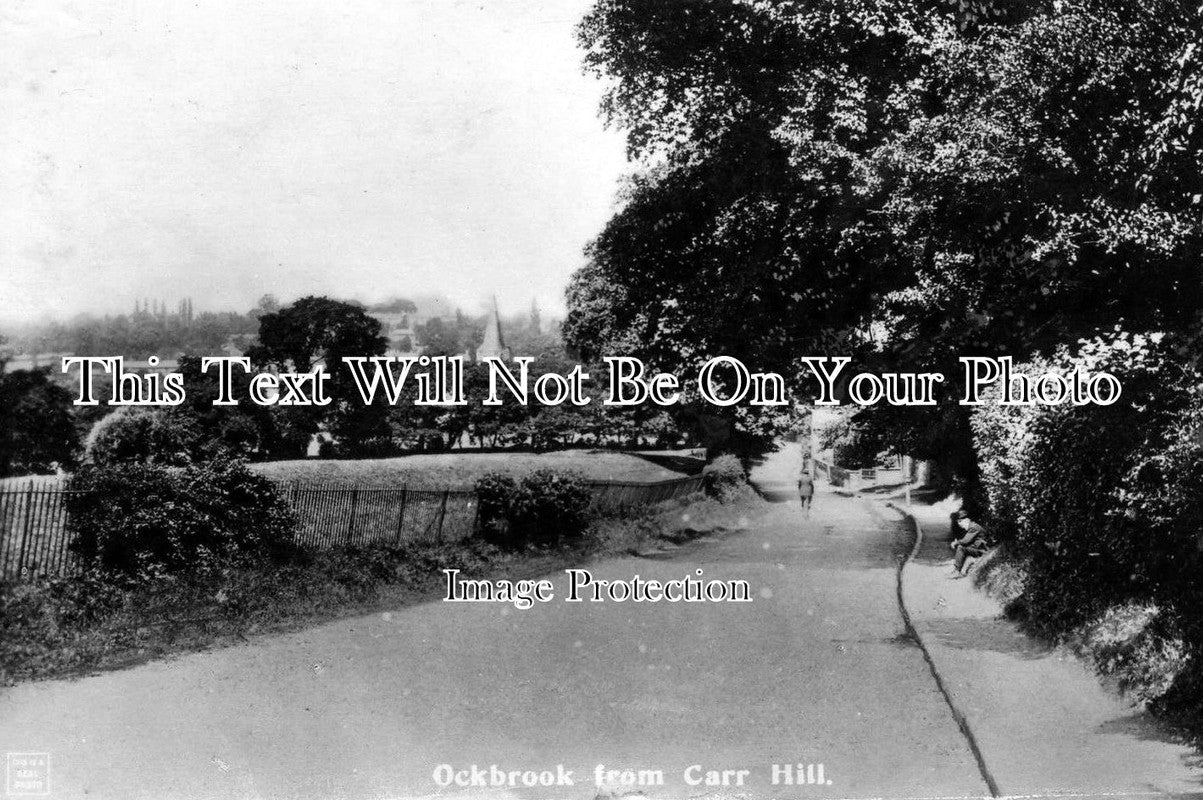 DR 319 - Ockbrook From Carr Hill, Derby, Derbyshire c1918