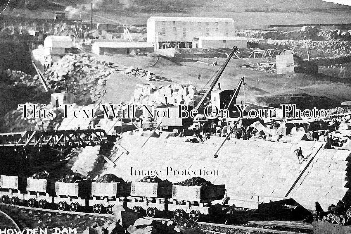 DR 3224 - Howden Dam Construction Works, Derbyshire 1907