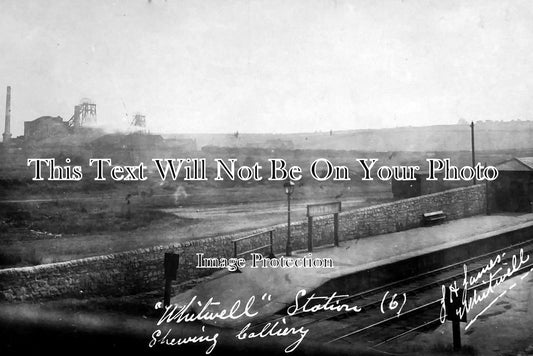 DR 33 - Whitwell Railway Station & Colliery, Derbyshire c1920