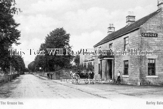 DR 3329 - The Grouse Inn Pub, Darley Dale, Derbyshire c1905