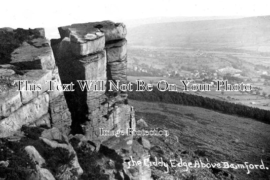 DR 3336 - The Giddy Edge Above Bamford, Derbyshire c1919