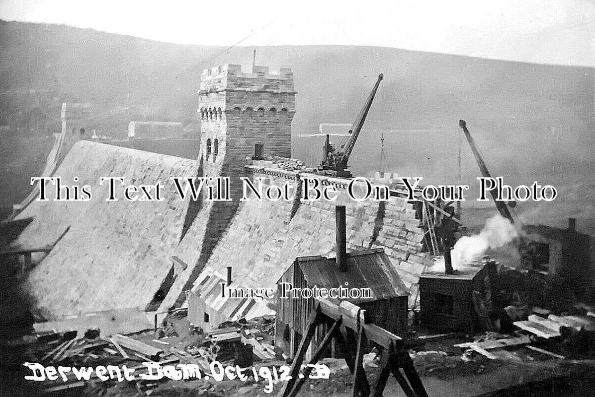 DR 3338 - Derwent Valley Dam Construction, Derbyshire 1912
