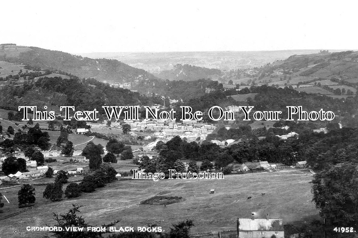 DR 3356 - Cromford From Black Rocks, Derbyshire