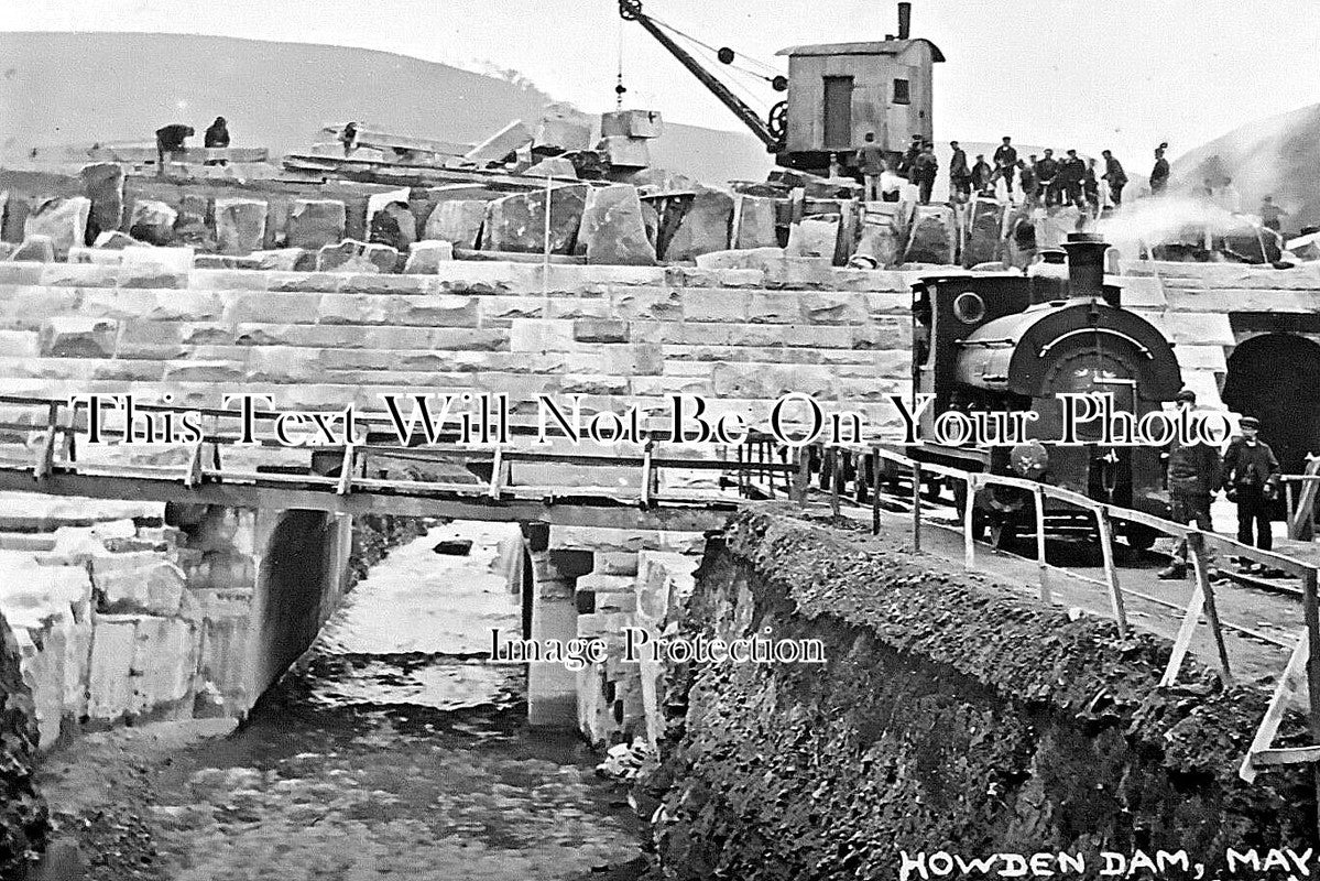 DR 3363 - Howden Dam Construction, Derbyshire May 1906