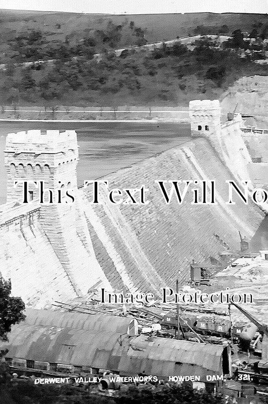 DR 3377 - Derwent Valley Waterworks, Howden Dam, Derbyshire 1912