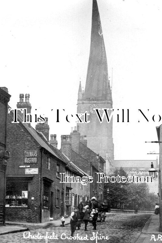 DR 3440 - Chesterfield Crooked Spire, Derbyshire c1910