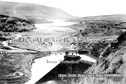 DR 3441 - Tor Side Reservoir From Crowden, Derbyshire