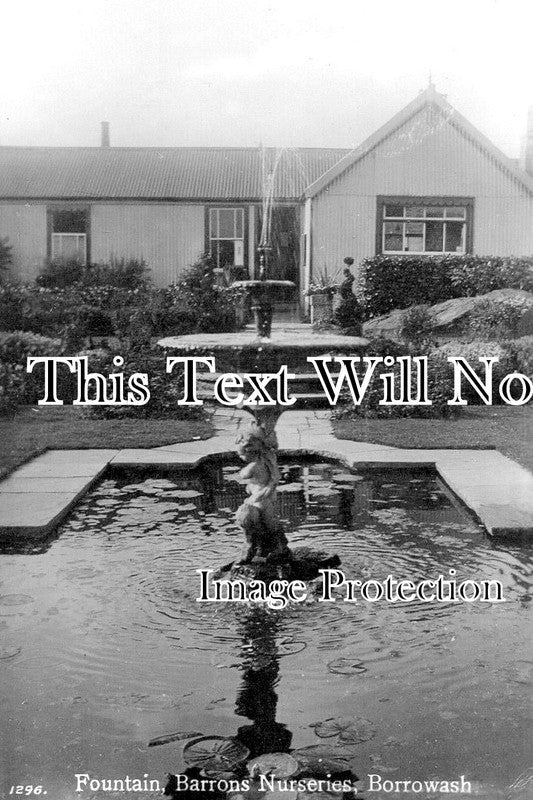 DR 3442 - Fountain, Barrons Nurseries, Borrowash, Derbyshire c1929