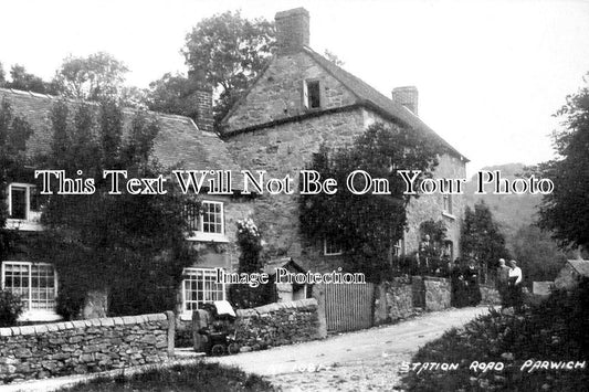 DR 3485 - Station Road, Parwich, Derbyshire c1906