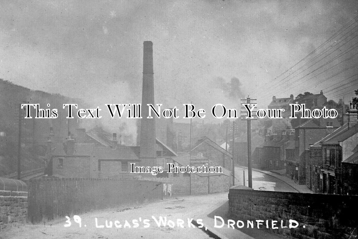 DR 3529 - Lucas's Works, Dronfield, Derbyshire c1905