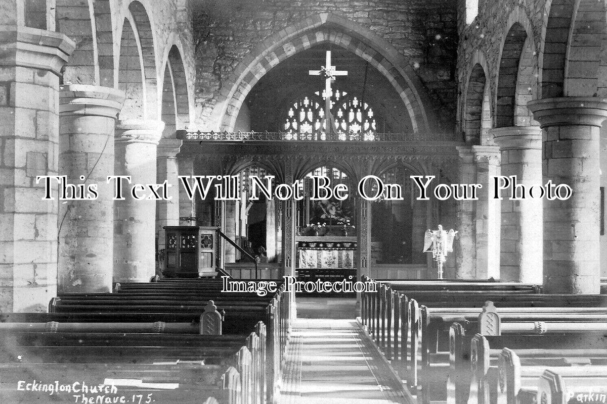 DR 3583 - The Nave, Eckington Church, Derbyshire c1905