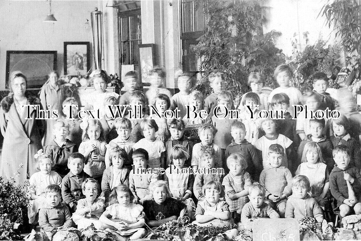 DR 3594 - Ashbourne Road School Class Group, Derby, Derbyshire c1910