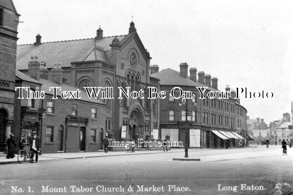 DR 374 - Mount Tabor Church & Market Place, Long Eaton, Derbyshire