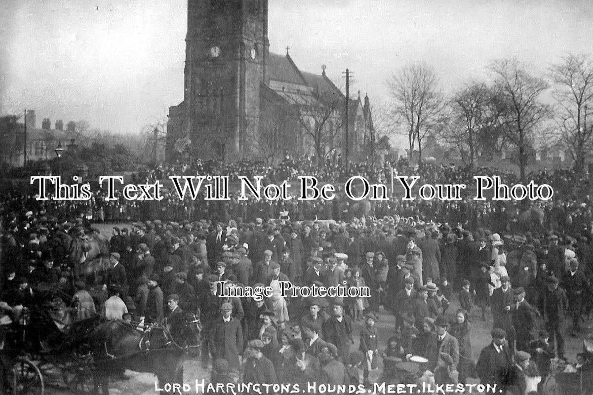 DR 407 - Lord Harringtons Hounds Meet, St Marys, Ilkeston, Derbyshire 1915