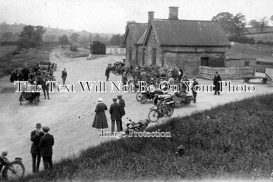 DR 416 - Motorcycle Event, Hazelwood MR Railway Station, Derbyshire c1925