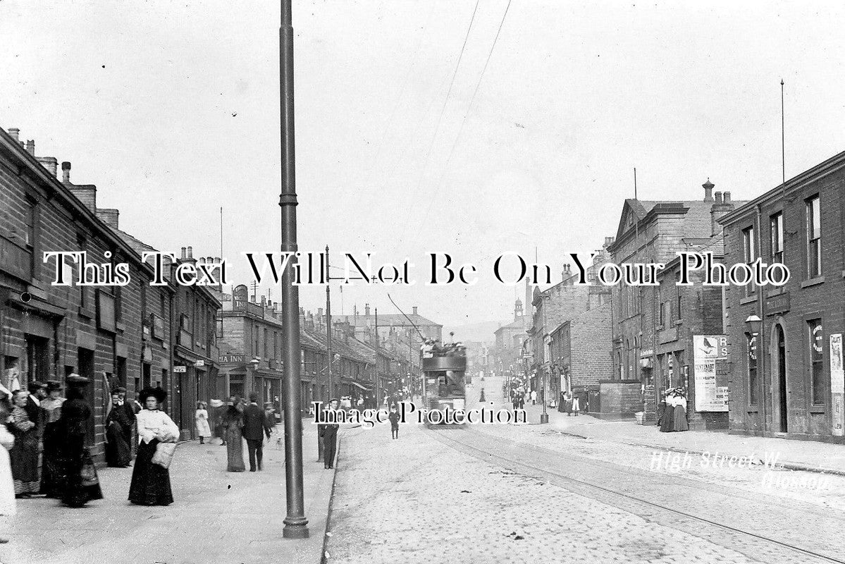 DR 419 - Victoria Inn, Rose & Crown, High Street, West Glossop, Derbyshire c1906