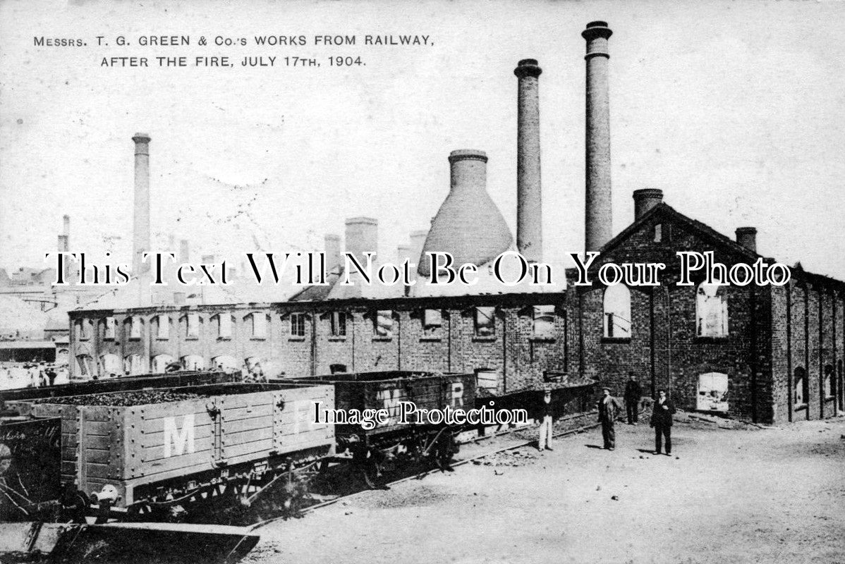 DR 423 - After The Fire, T G Green Pottery, Church Gresley, Derbyshire c1904