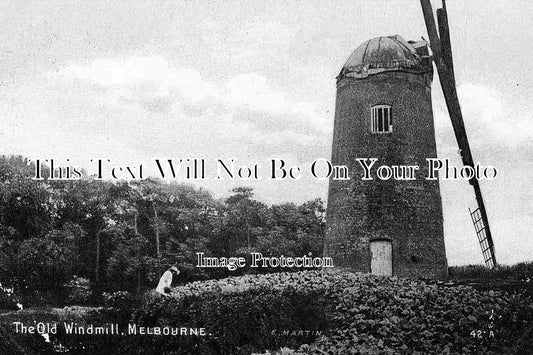 DR 468 - The Old Mill, Windmill, Melbourne, Derbyshire c1910