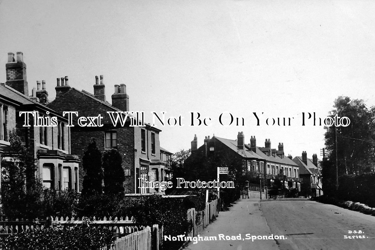 DR 480 - Nottingham Road, Spondon, Derby, Derbyshire c1912