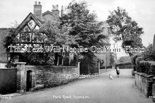 DR 490 - Park Road, Spondon, Derby, Derbyshire c1935