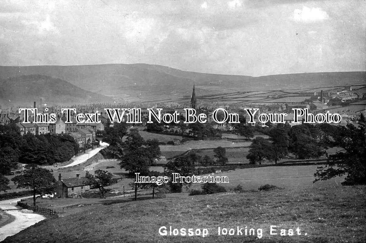 DR 508 - View Of Glossop Looking East, Derbyshire