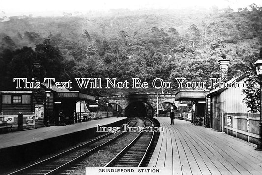 DR 536 - Grindleford Railway Station, Derbyshire c1912