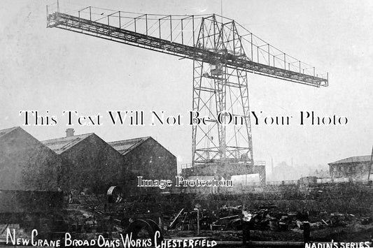 DR 551 - New Crane, Broad Oaks Works, Chesterfield, Derbyshire c1912